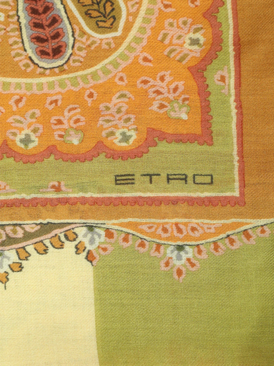 Шарф из модала ETRO MATA0007 AK812X0850 Зеленый  Фото 3