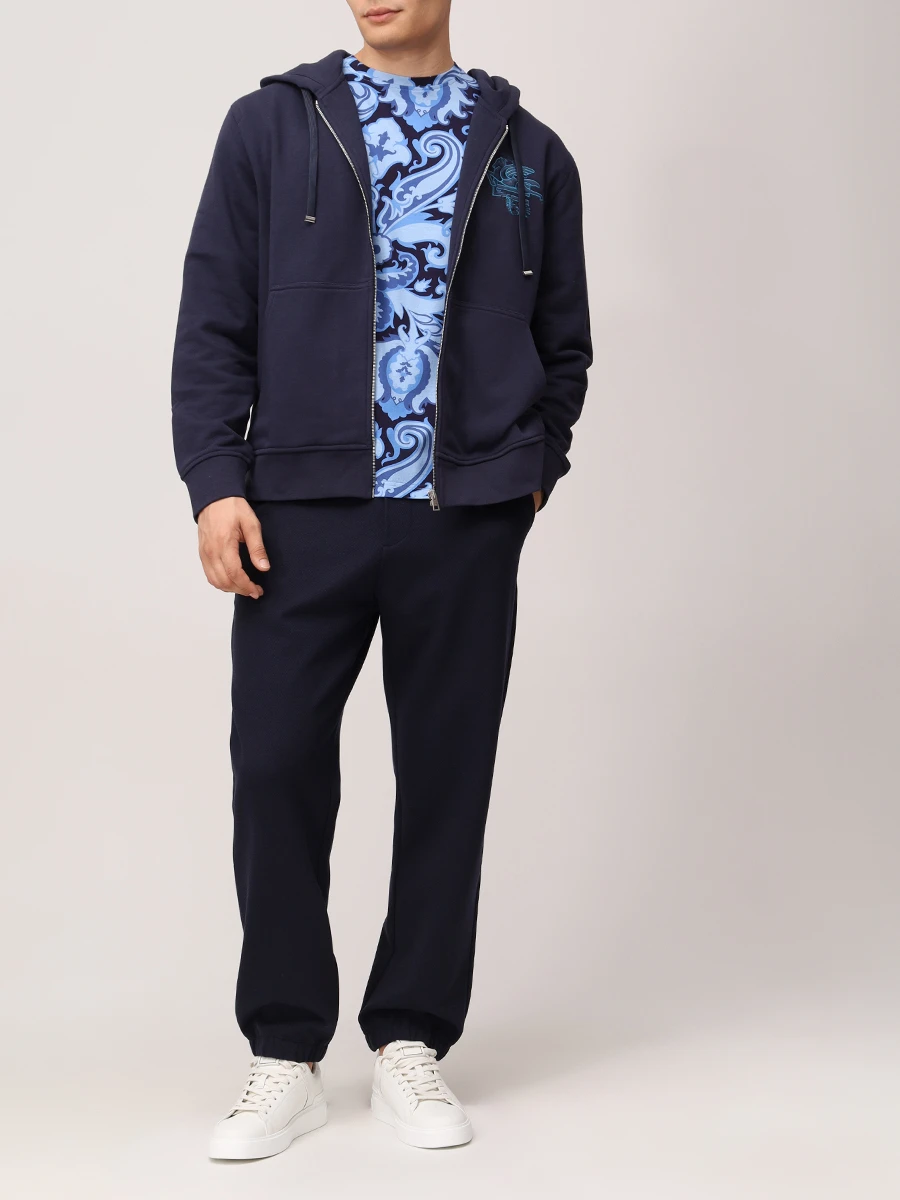 Брюки однотонные ETRO MREE0007 99JUE01B0339 Синий  Фото 2