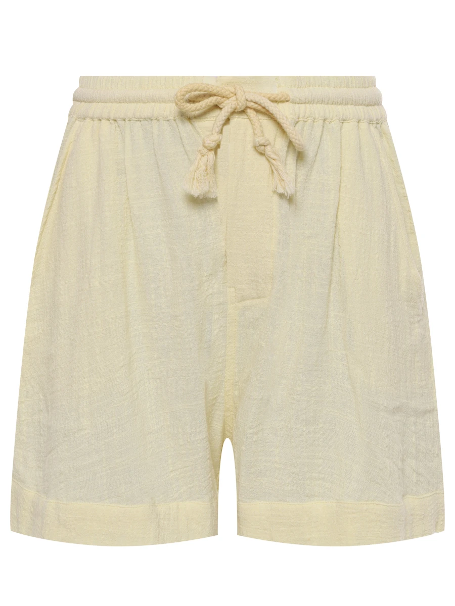 Шорты хлопковые MAISON SAINT JULIEN Bonifacio short Желтый 