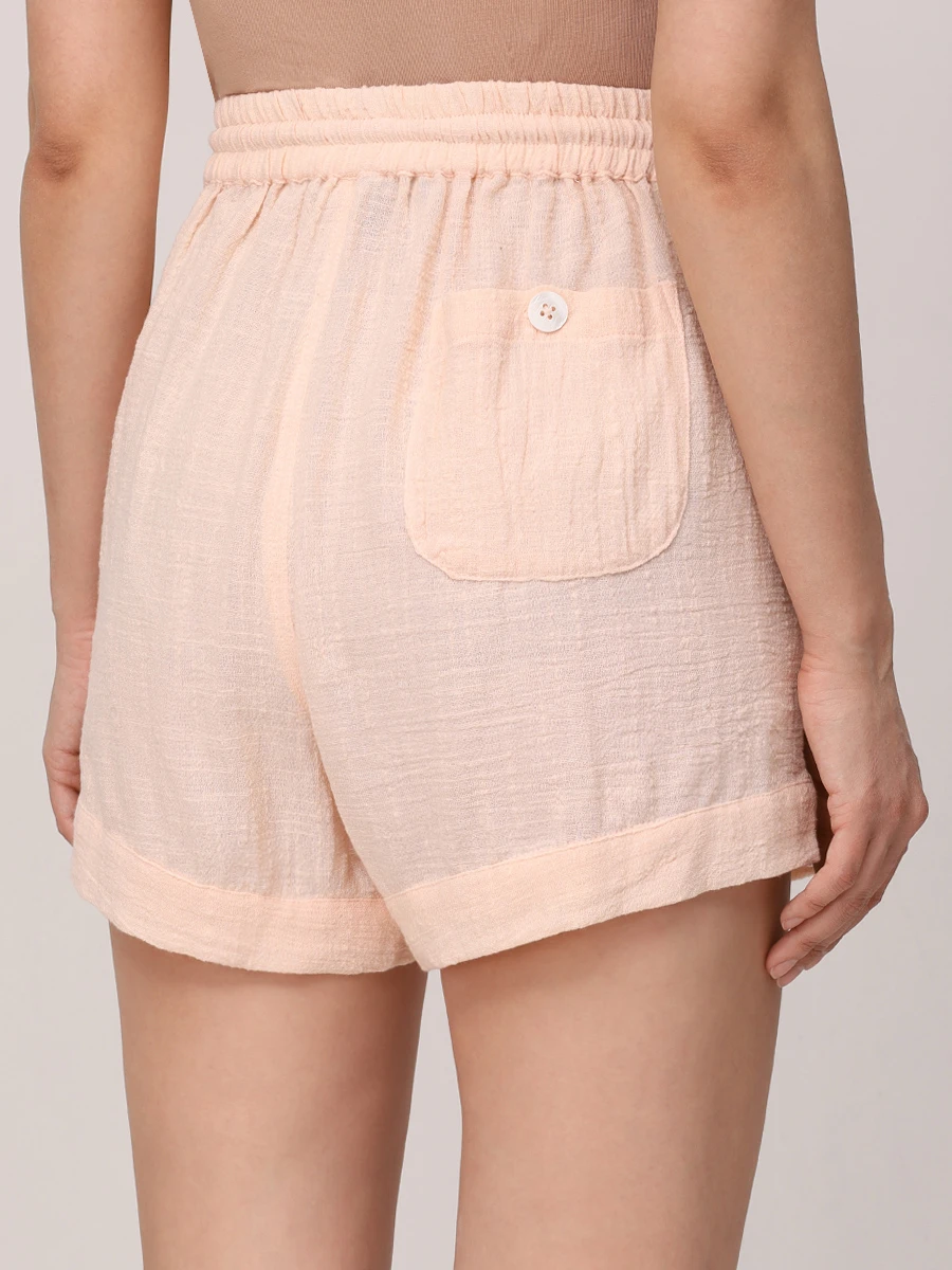 Шорты хлопковые MAISON SAINT JULIEN Bonifacio short Розовый  Фото 3