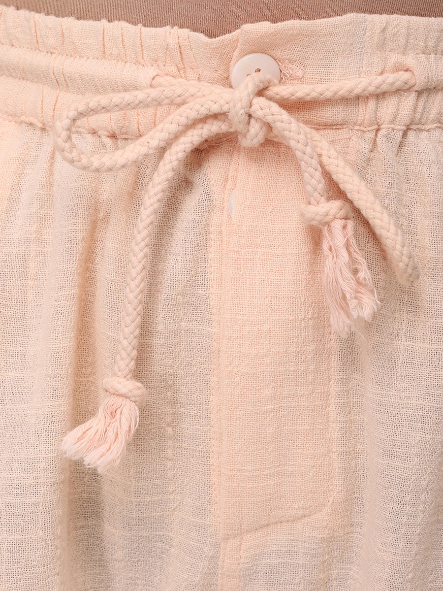 Шорты хлопковые MAISON SAINT JULIEN Bonifacio short Розовый  Фото 5