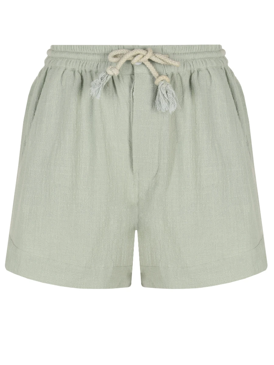 Шорты хлопковые MAISON SAINT JULIEN Bonifacio short Зеленый 