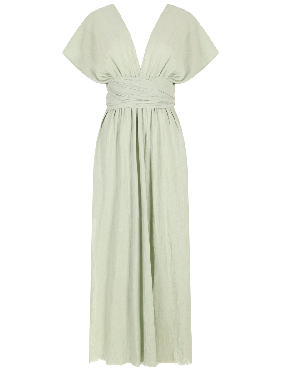 

Платье хлопковое, Зеленый, Empire long strap dress