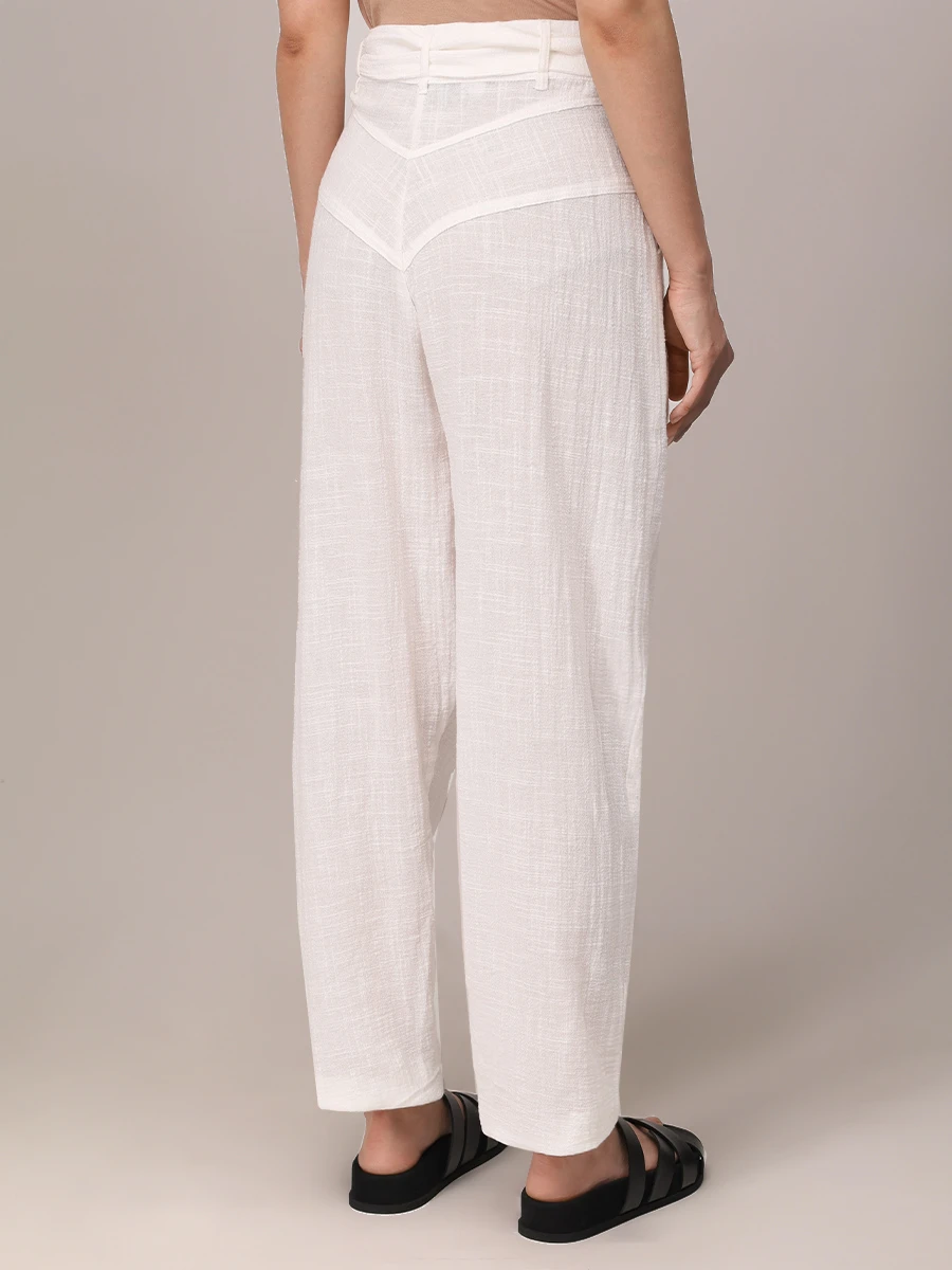 Брюки хлопковые MAISON SAINT JULIEN Havana pant Белый  Фото 3