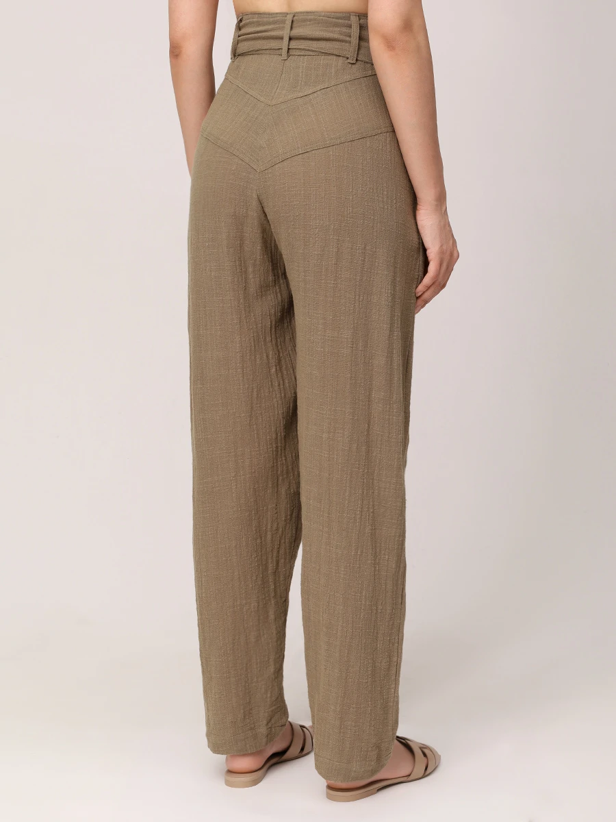 Брюки хлопковые MAISON SAINT JULIEN Havana pant Хаки  Фото 3
