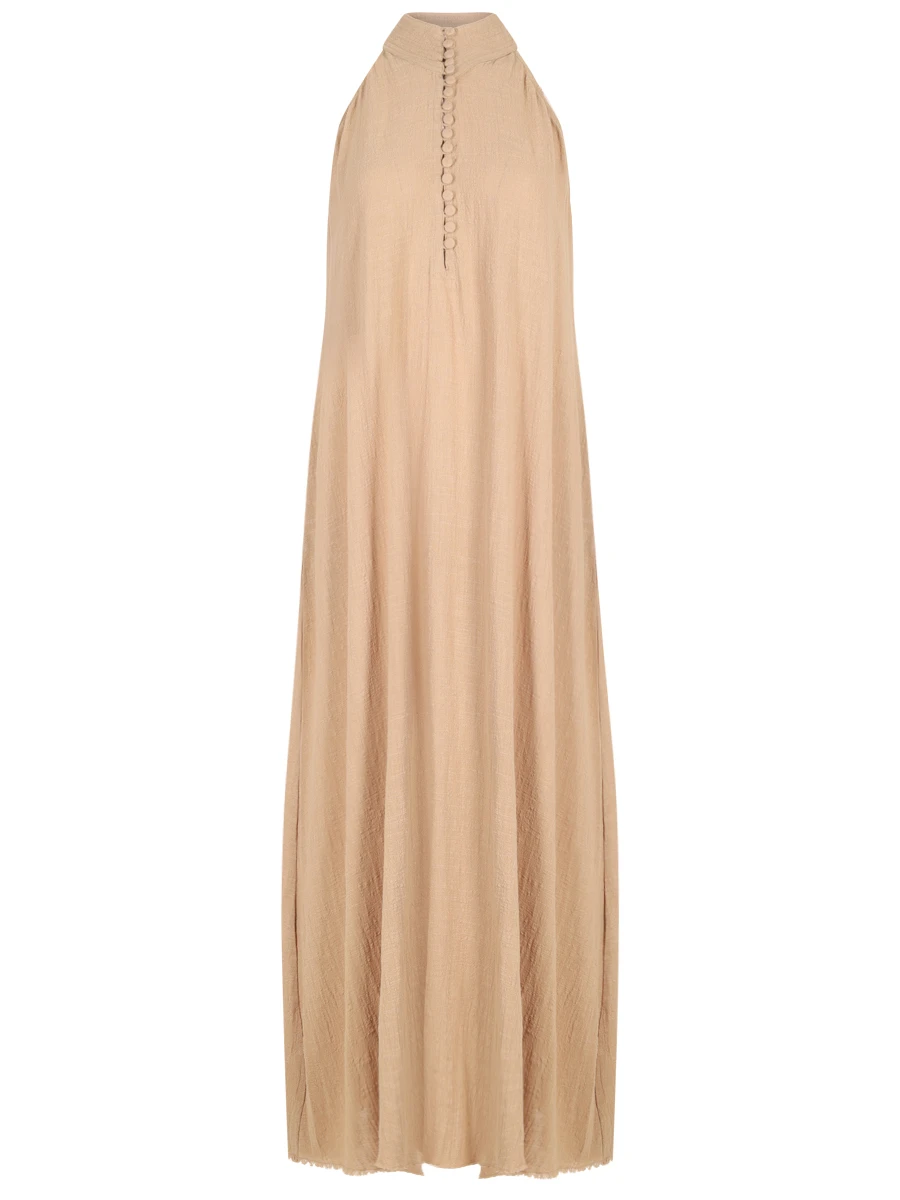 Платье хлопковое MAISON SAINT JULIEN Isola bella dress Коричневый 