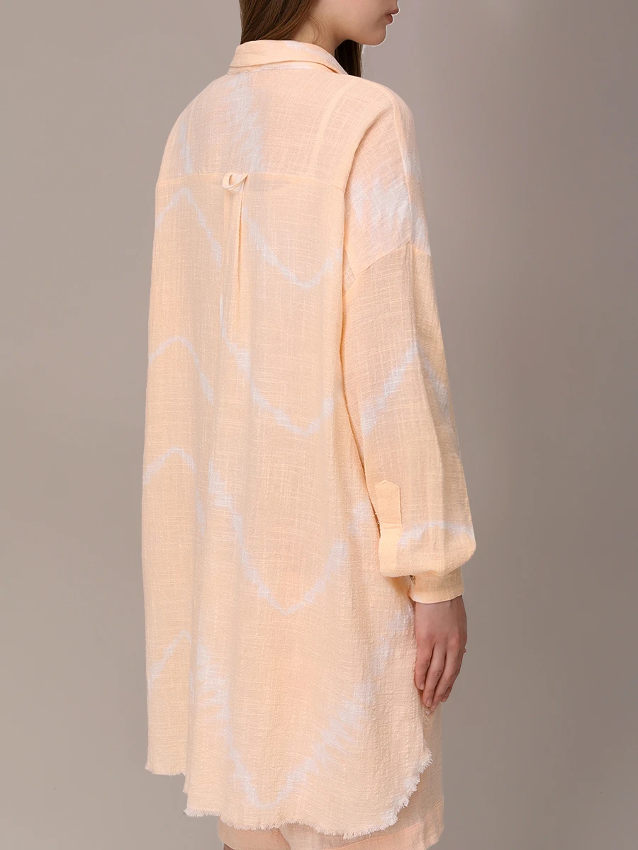 

Рубашка хлопковая, Розовый, Mykonos oversized shirt tie dye Bingin