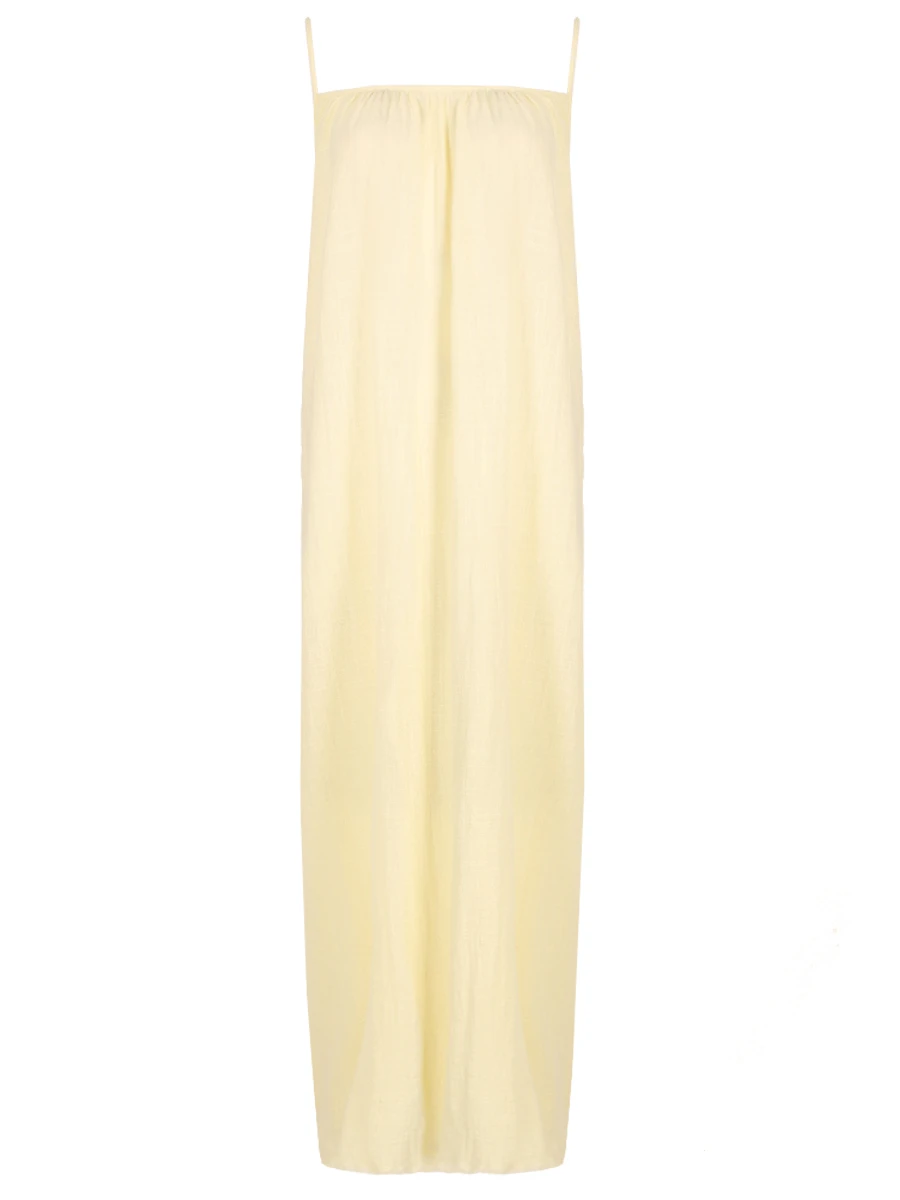 Платье хлопковое MAISON SAINT JULIEN Palm Beach dress Желтый 