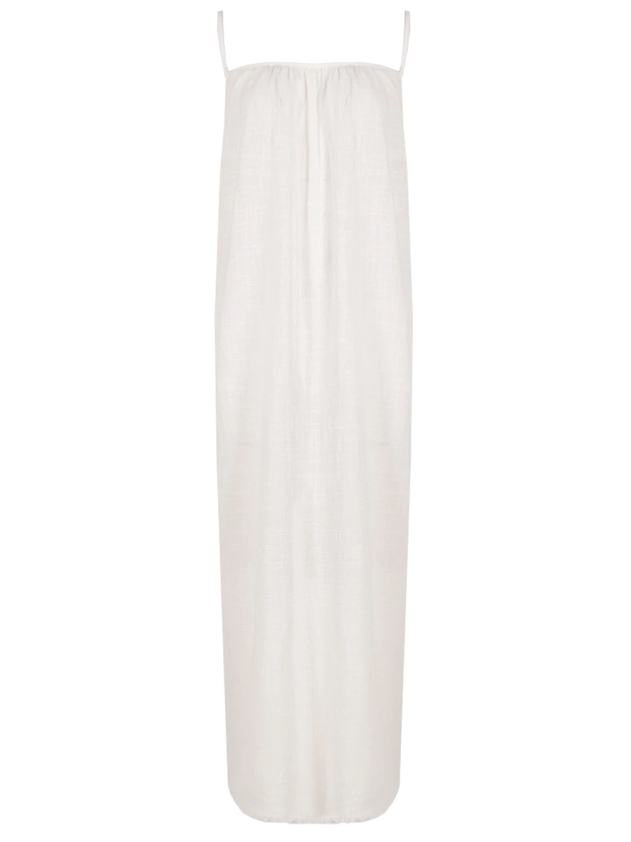 Платье хлопковое MAISON SAINT JULIEN Palm Beach dress Белый 