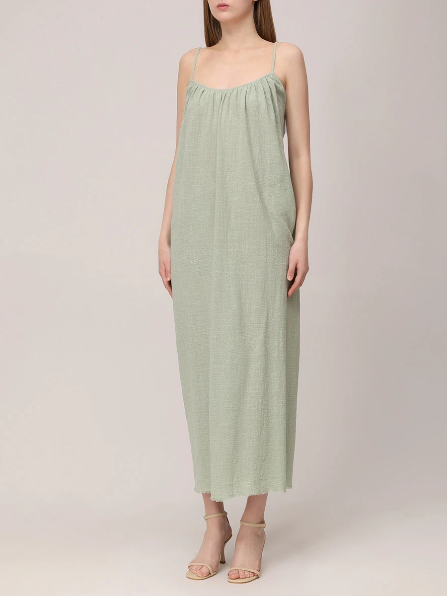 Платье хлопковое MAISON SAINT JULIEN Palm Beach dress Зеленый  Фото 4