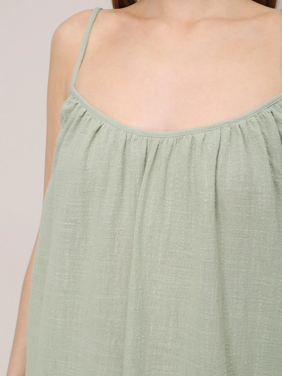 Платье хлопковое MAISON SAINT JULIEN Palm Beach dress Зеленый  Фото 5