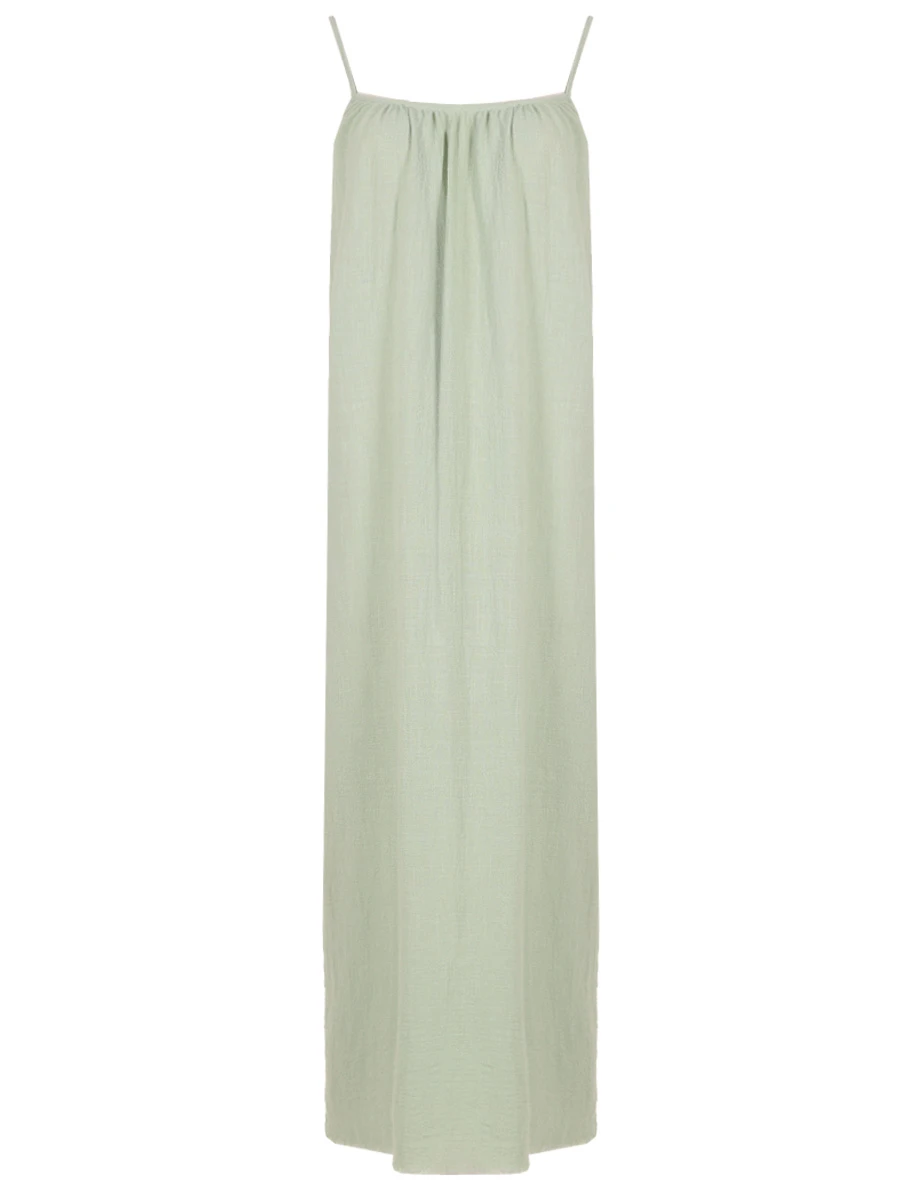 Платье хлопковое MAISON SAINT JULIEN Palm Beach dress Зеленый 