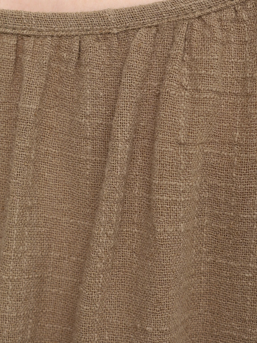 Платье хлопковое MAISON SAINT JULIEN Palm Beach dress Хаки  Фото 6
