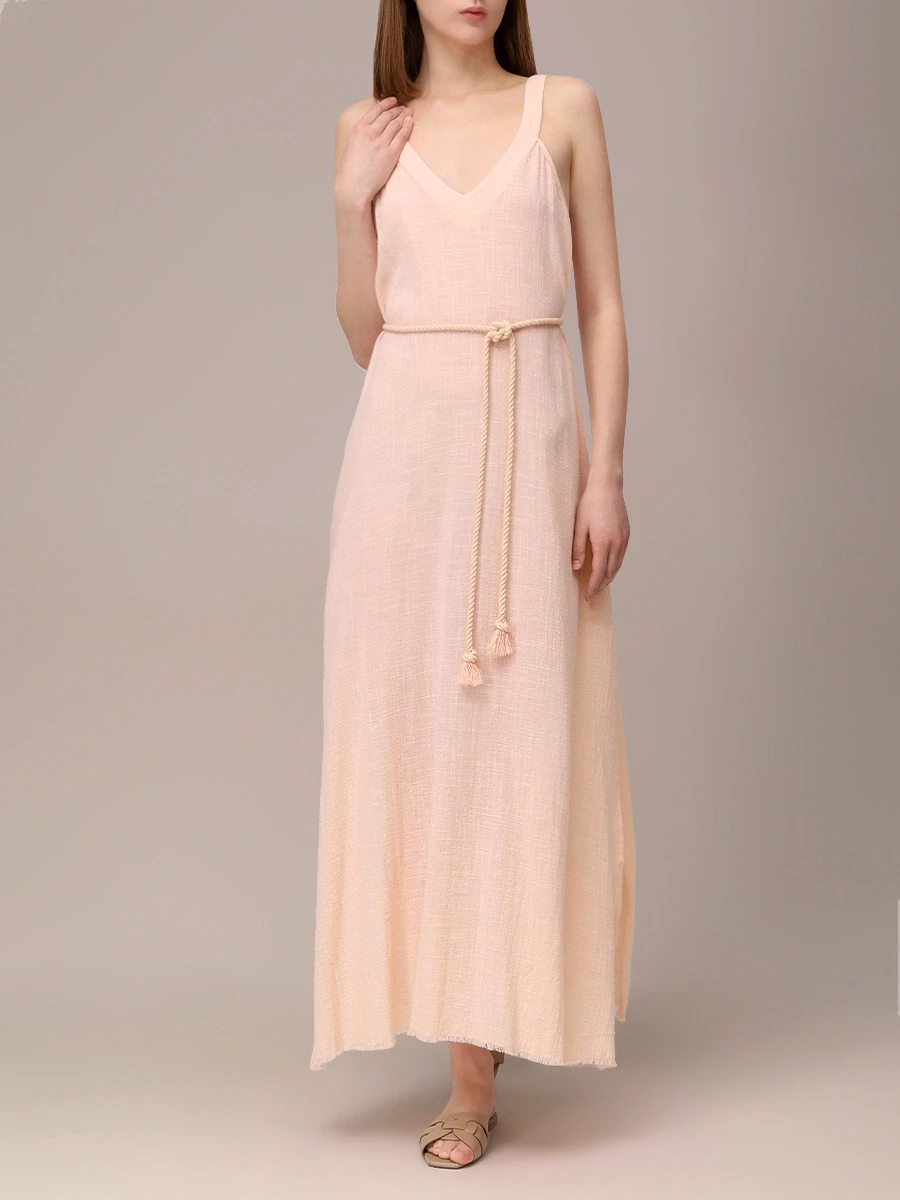 Платье хлопковое MAISON SAINT JULIEN Palma de Mallorca beach dress Розовый  Фото 2