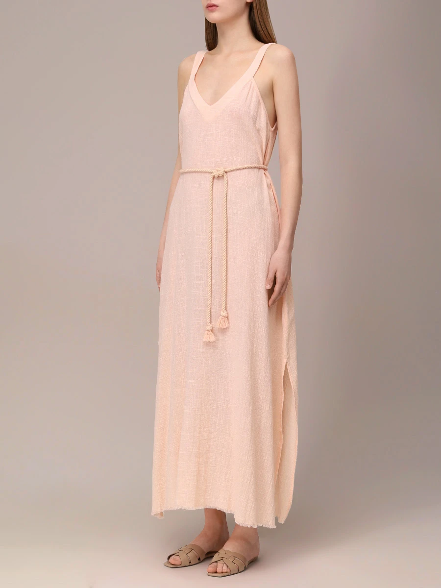 Платье хлопковое MAISON SAINT JULIEN Palma de Mallorca beach dress Розовый  Фото 4