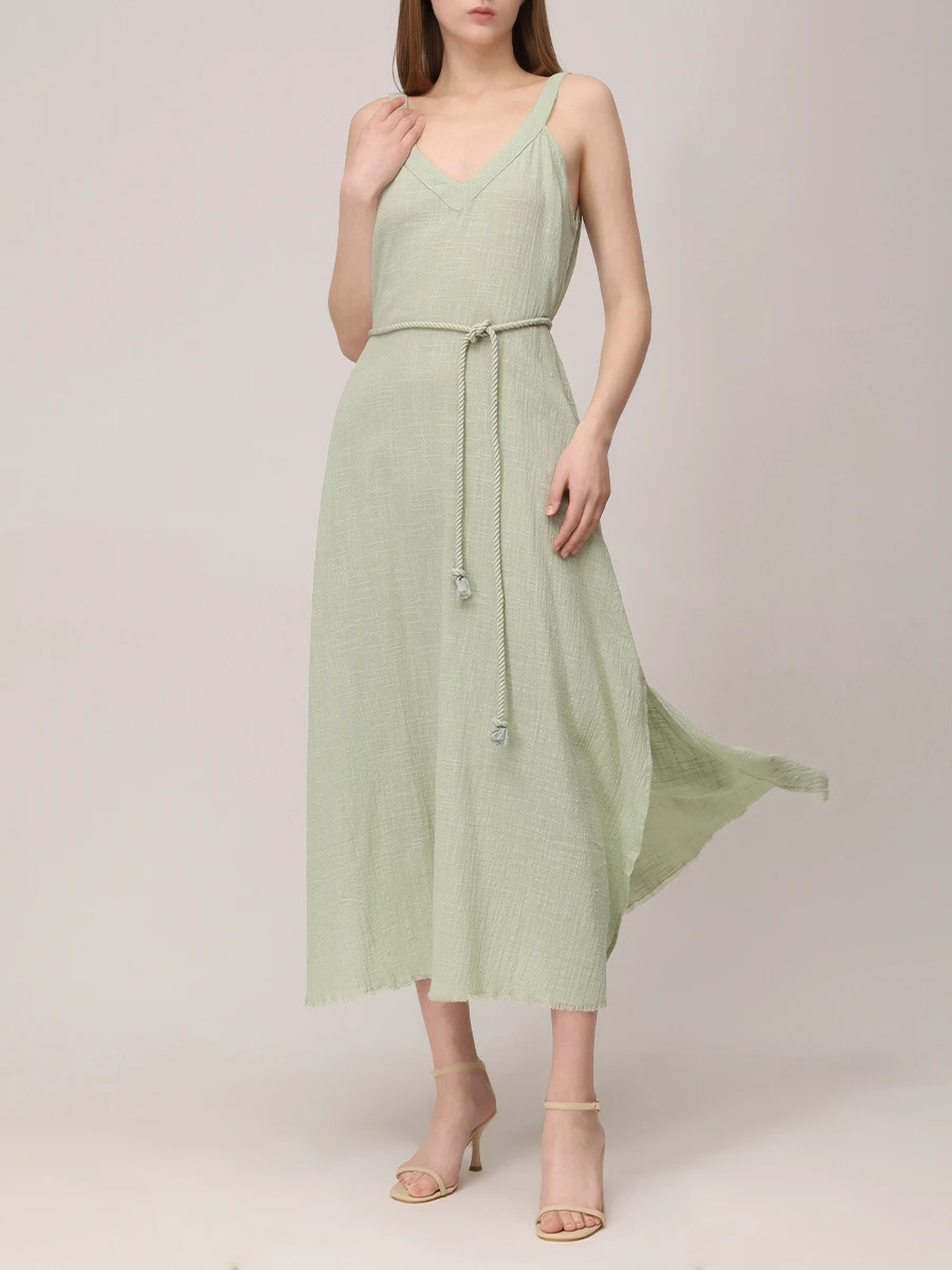 Платье хлопковое MAISON SAINT JULIEN Palma de Mallorca beach dress Зеленый  Фото 2
