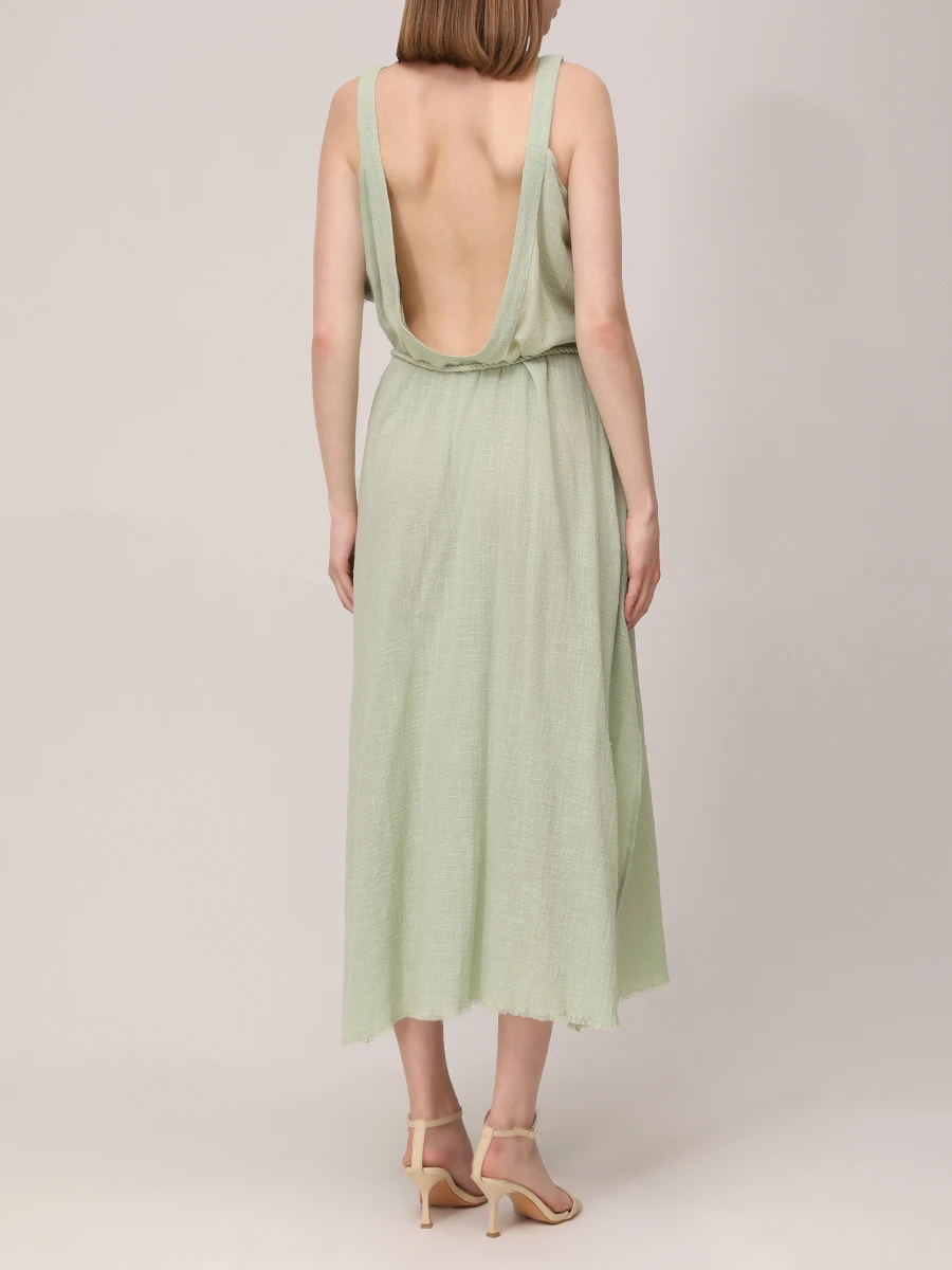 Платье хлопковое MAISON SAINT JULIEN Palma de Mallorca beach dress Зеленый  Фото 3