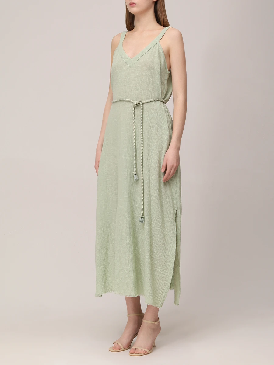 Платье хлопковое MAISON SAINT JULIEN Palma de Mallorca beach dress Зеленый  Фото 4