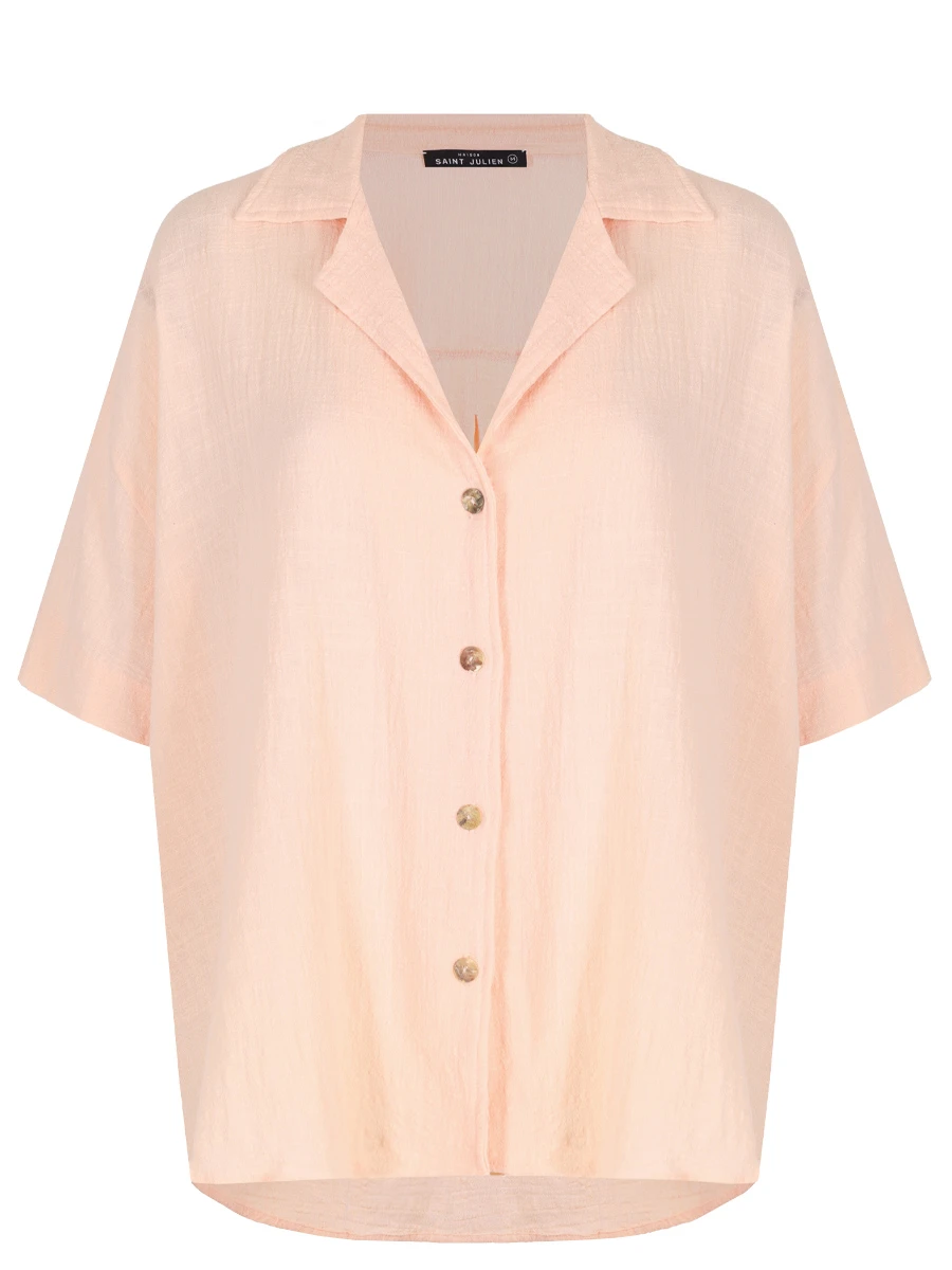 Рубашка хлопковая MAISON SAINT JULIEN Tortola shirt Розовый 