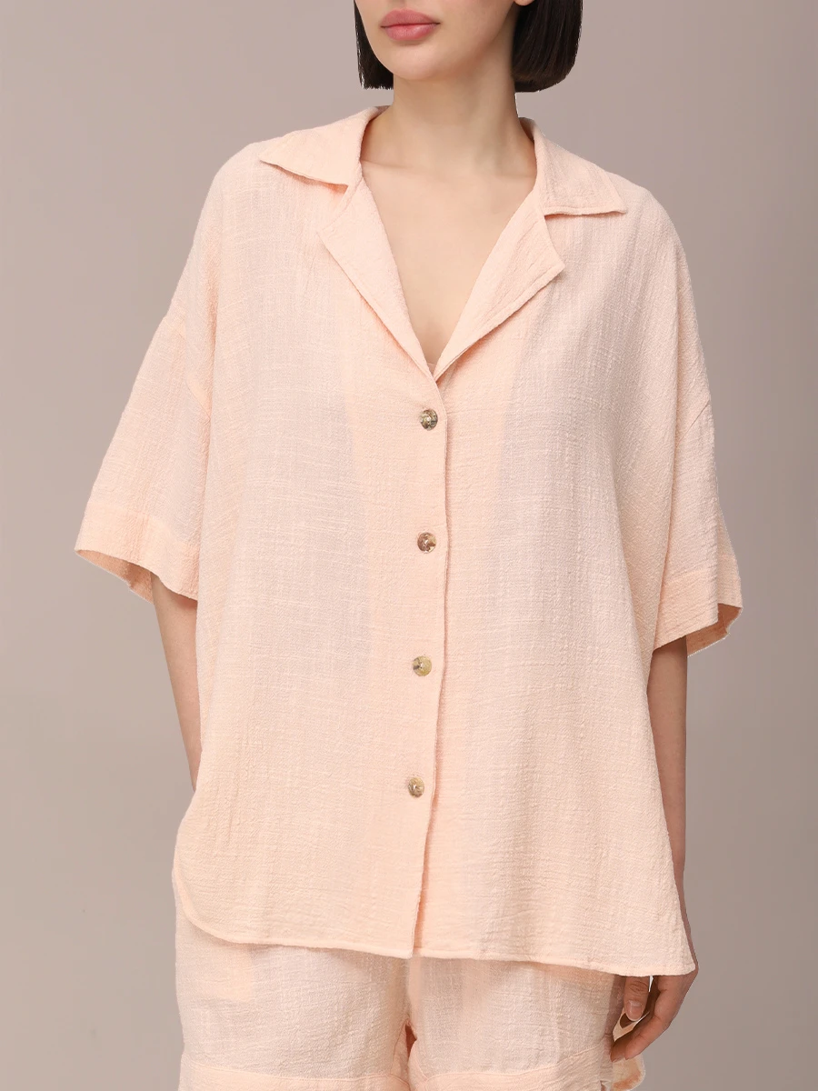 Рубашка хлопковая MAISON SAINT JULIEN Tortola shirt Розовый  Фото 4