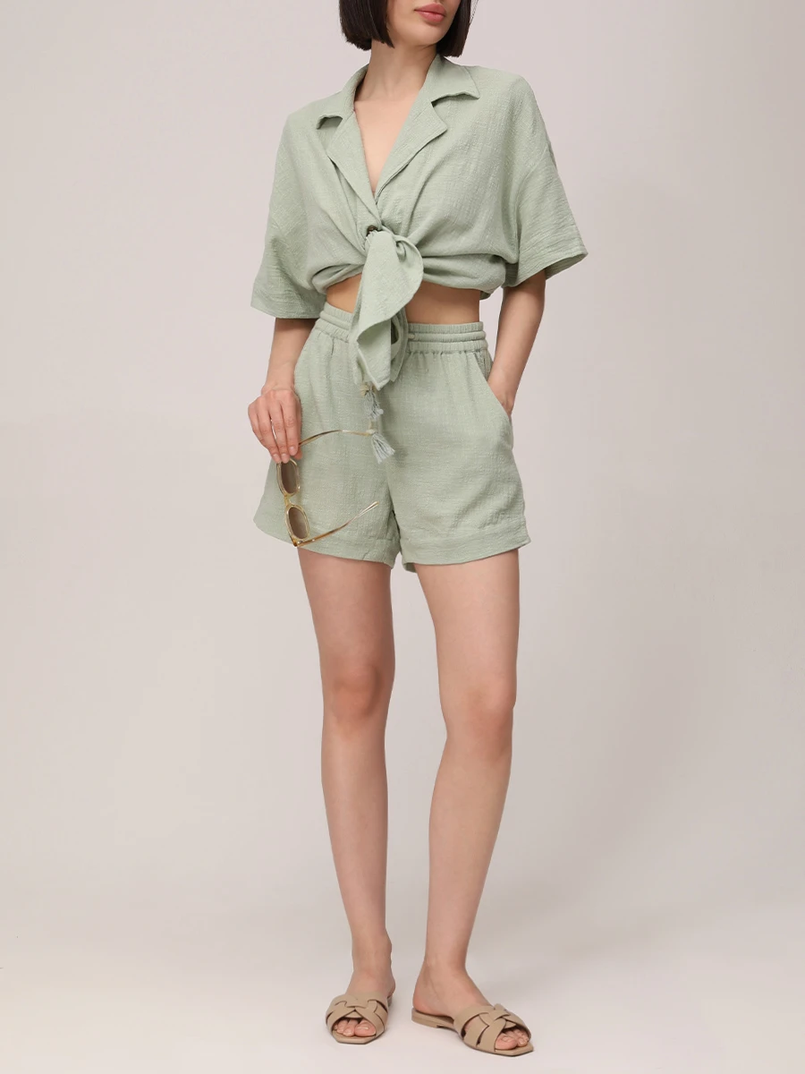 Рубашка хлопковая MAISON SAINT JULIEN Tortola shirt Зеленый  Фото 2
