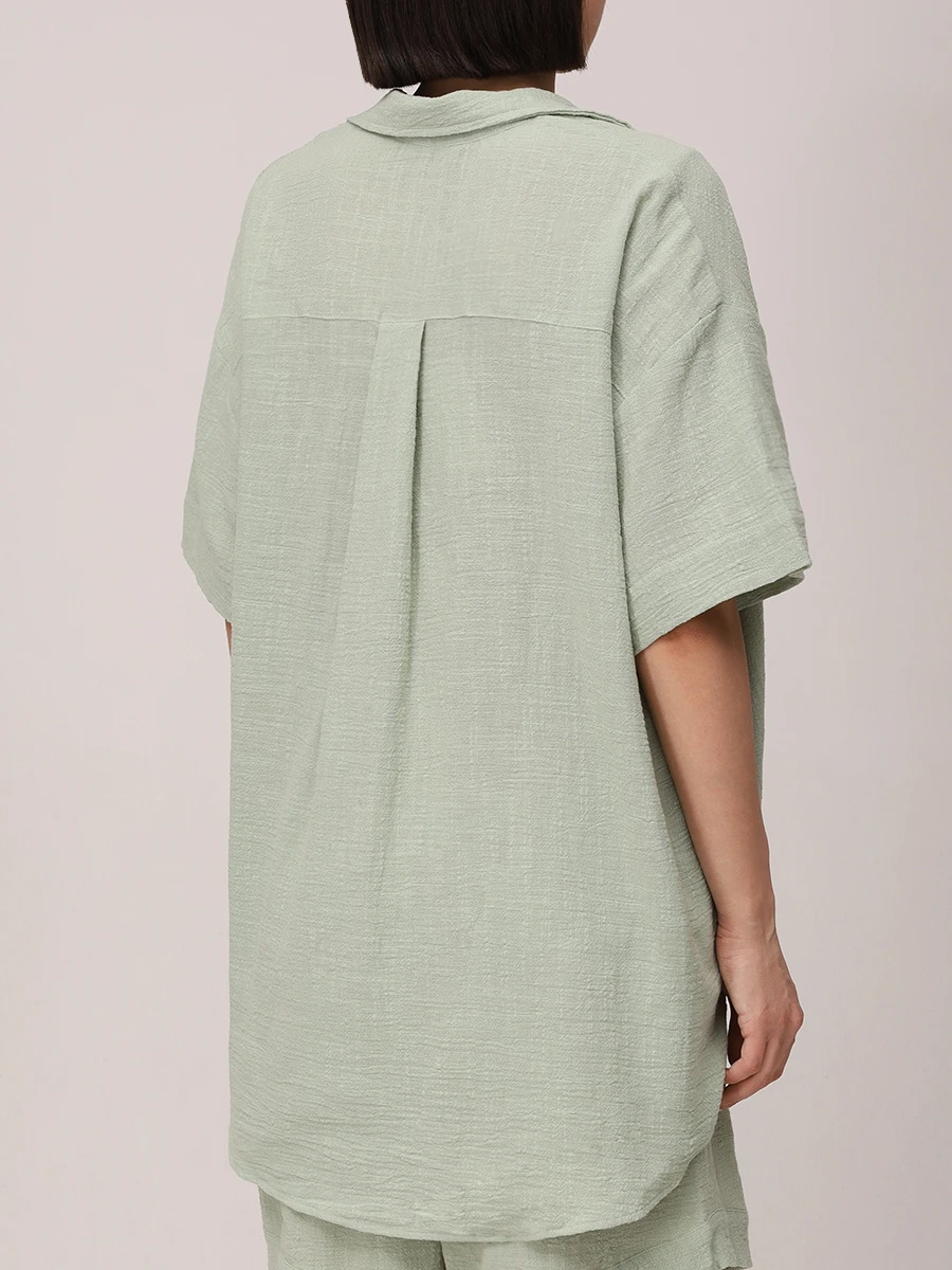 Рубашка хлопковая MAISON SAINT JULIEN Tortola shirt Зеленый  Фото 3