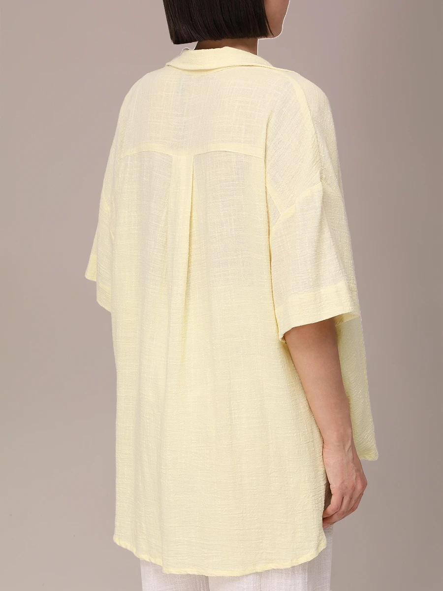 Рубашка хлопковая MAISON SAINT JULIEN Tortola shirt Желтый  Фото 3