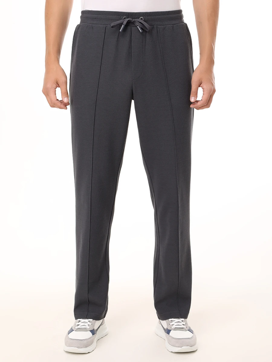 Брюки из хлопка и модала Ezra BOGNER 18768865/951 EZRA Серый  Фото 5