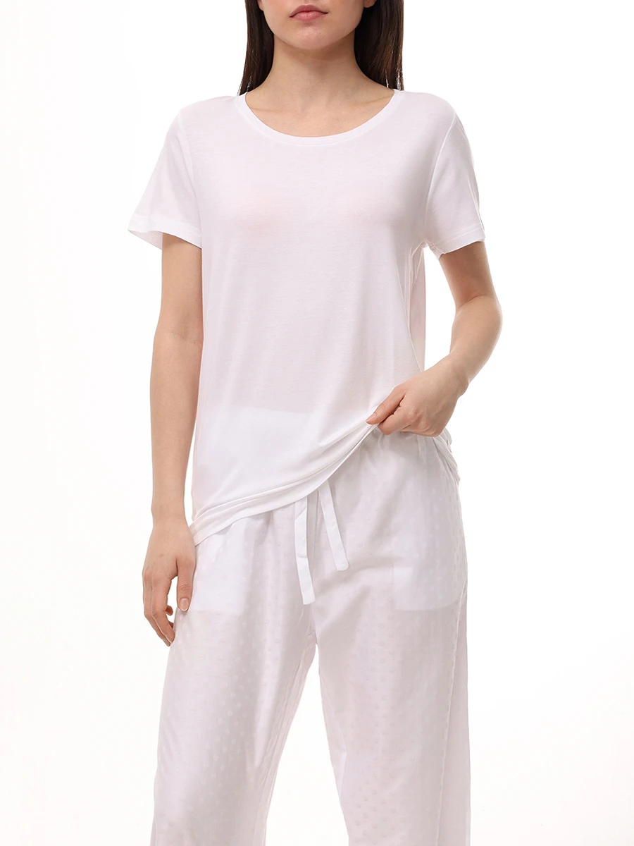 

Футболка из модала, Белый, 1227-LARA001WHI