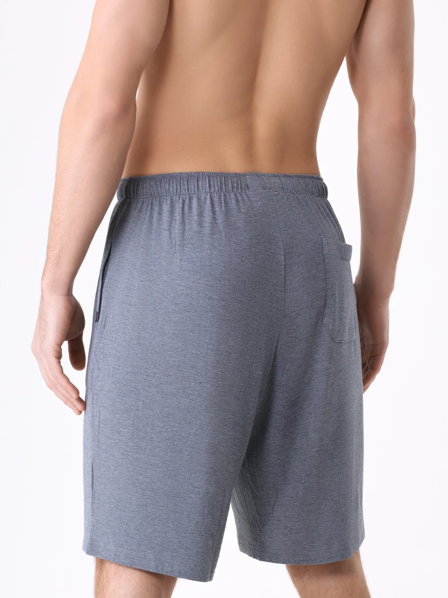 Шорты из модала DEREK ROSE 3559-MARL001CHA Серый  Фото 3