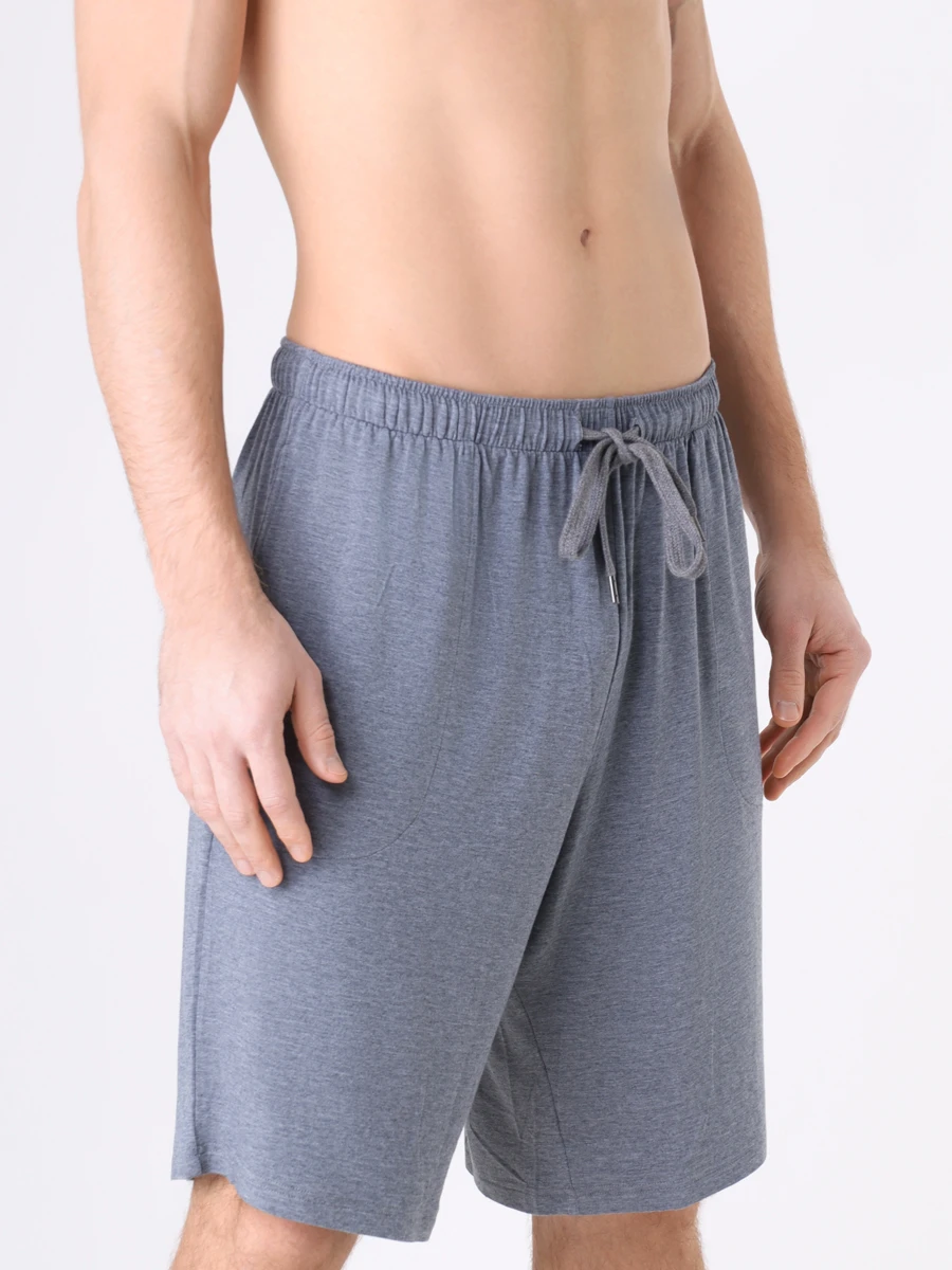 Шорты из модала DEREK ROSE 3559-MARL001CHA Серый  Фото 4