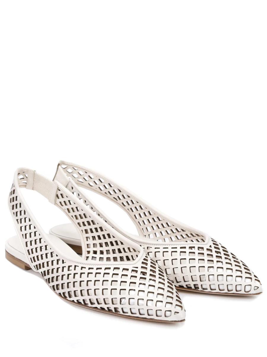 Туфли кожаные PROSPERINE 2657-NPN PANNA Кремовый  Фото 2