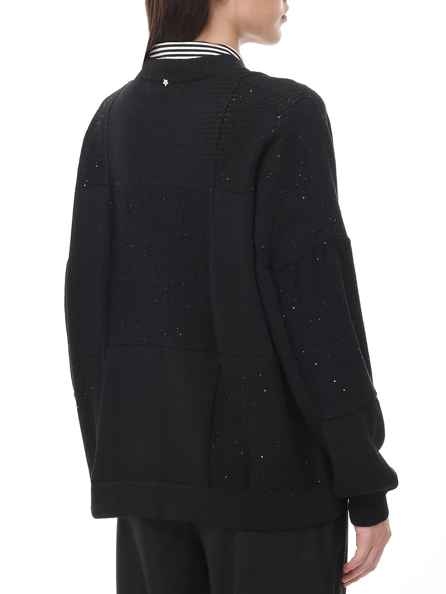 Кардиган хлопковый LORENA ANTONIAZZI P25125CM12A/2566 2158 Черный  Фото 3