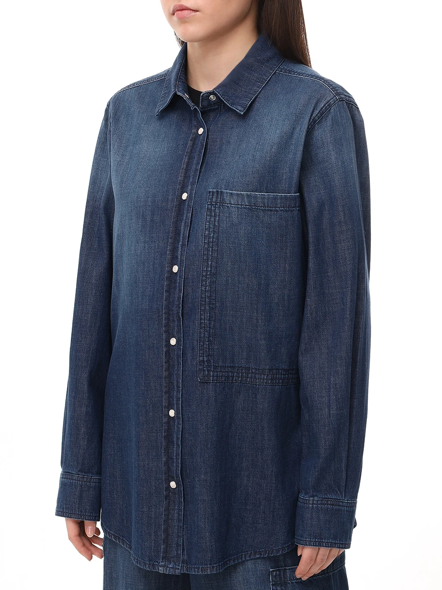 Рубашка джинсовая LORENA ANTONIAZZI P2552CA06A/9955 570 Деним  Фото 4