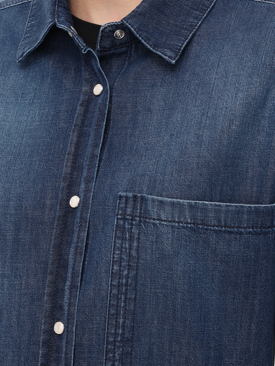 Рубашка джинсовая LORENA ANTONIAZZI P2552CA06A/9955 570 Деним  Фото 5