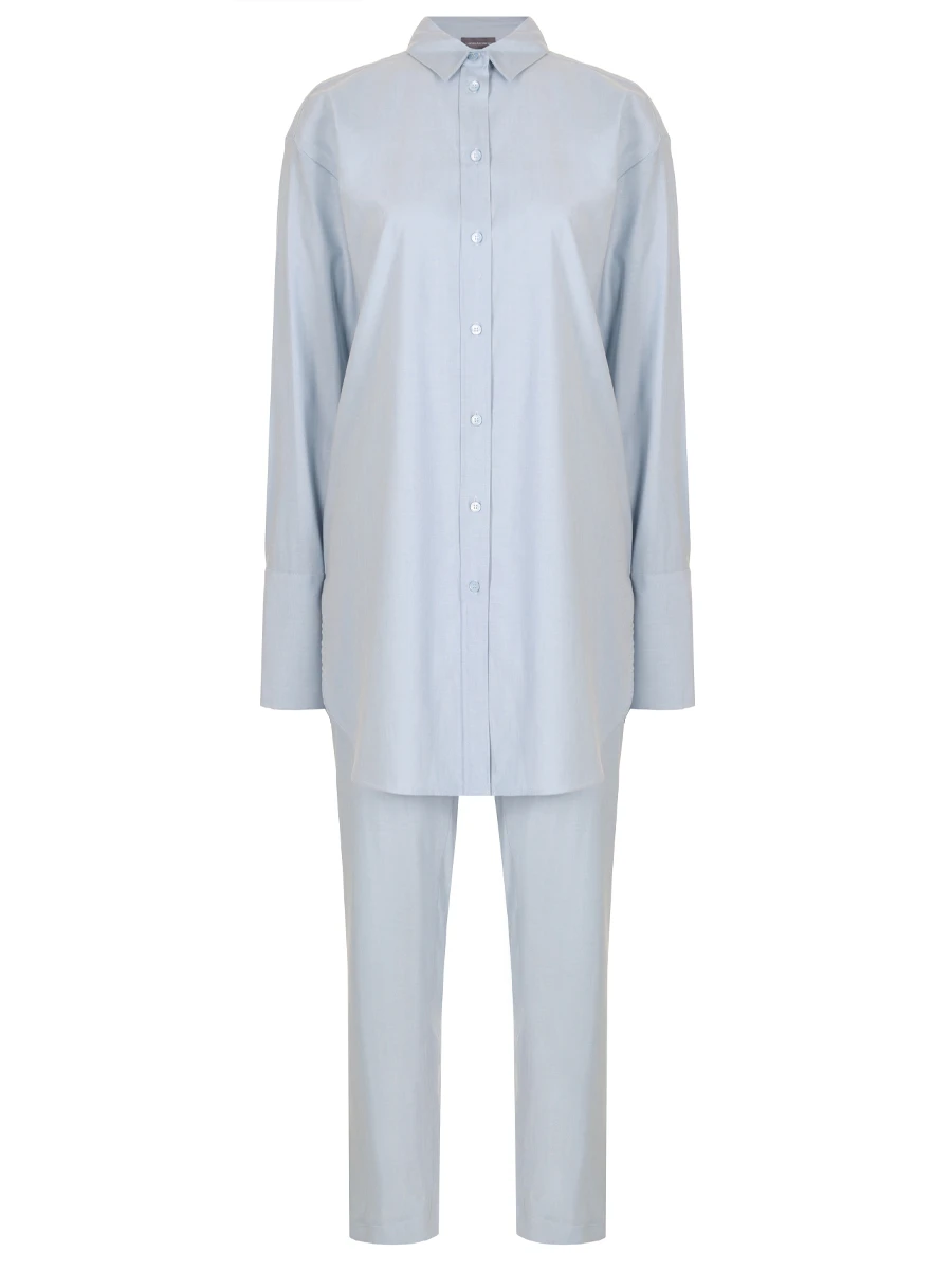 Костюм из шерсти и вискозы LORENA ANTONIAZZI P2549CA14A/P2549PA41A/3737 500 Голубой 