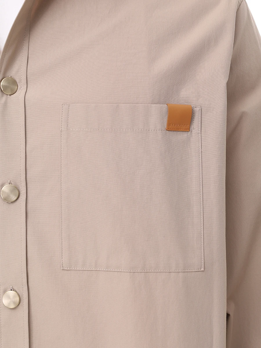Рубашка хлопковая DARKPARK MSH09 FAC75 Бежевый  Фото 5