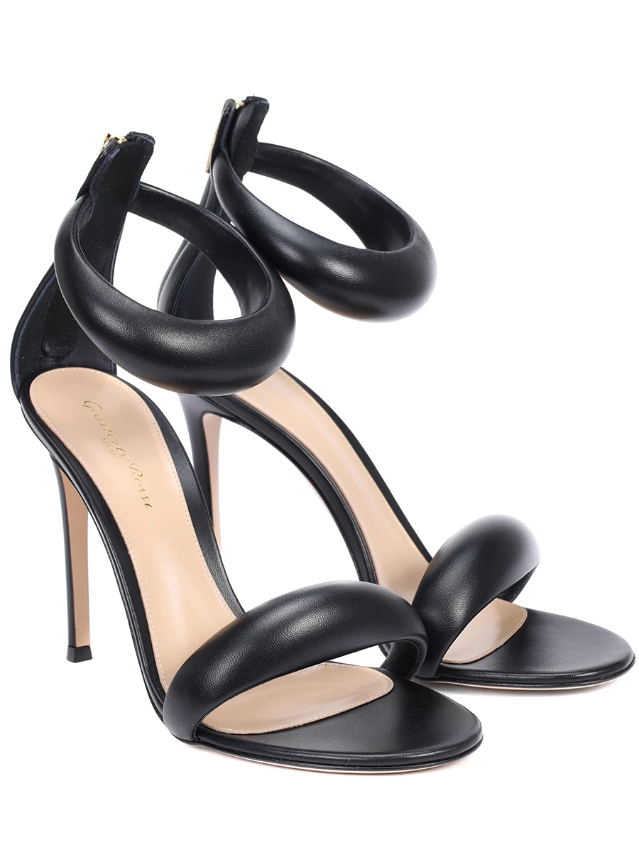 Босоножки кожаные Bijoux GIANVITO ROSSI G61635-15RIC-NAPNERO Черный  Фото 2