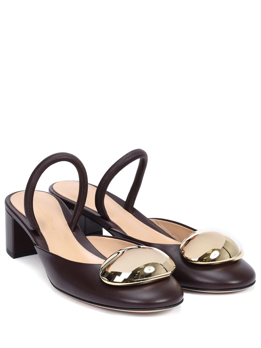 Туфли кожаные Sphera GIANVITO ROSSI G95456-45RIC-NXFBOUR Бордовый  Фото 2