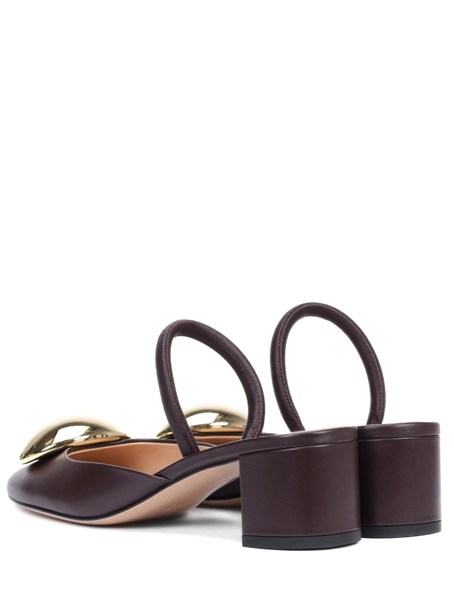 Туфли кожаные Sphera GIANVITO ROSSI G95456-45RIC-NXFBOUR Бордовый  Фото 4
