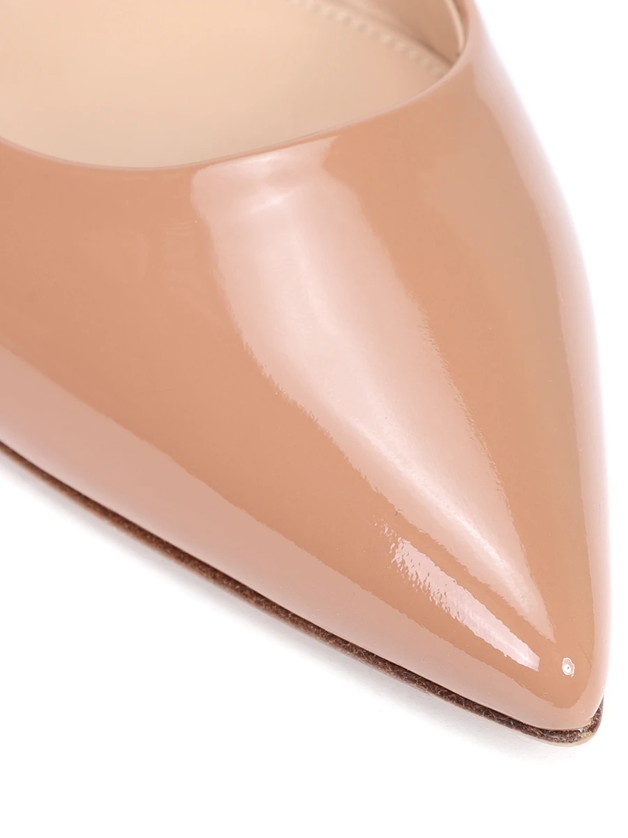 Балетки кожаные Ribbon Jane GIANVITO ROSSI G22162-05RIC-VERPRAL Бежевый  Фото 5