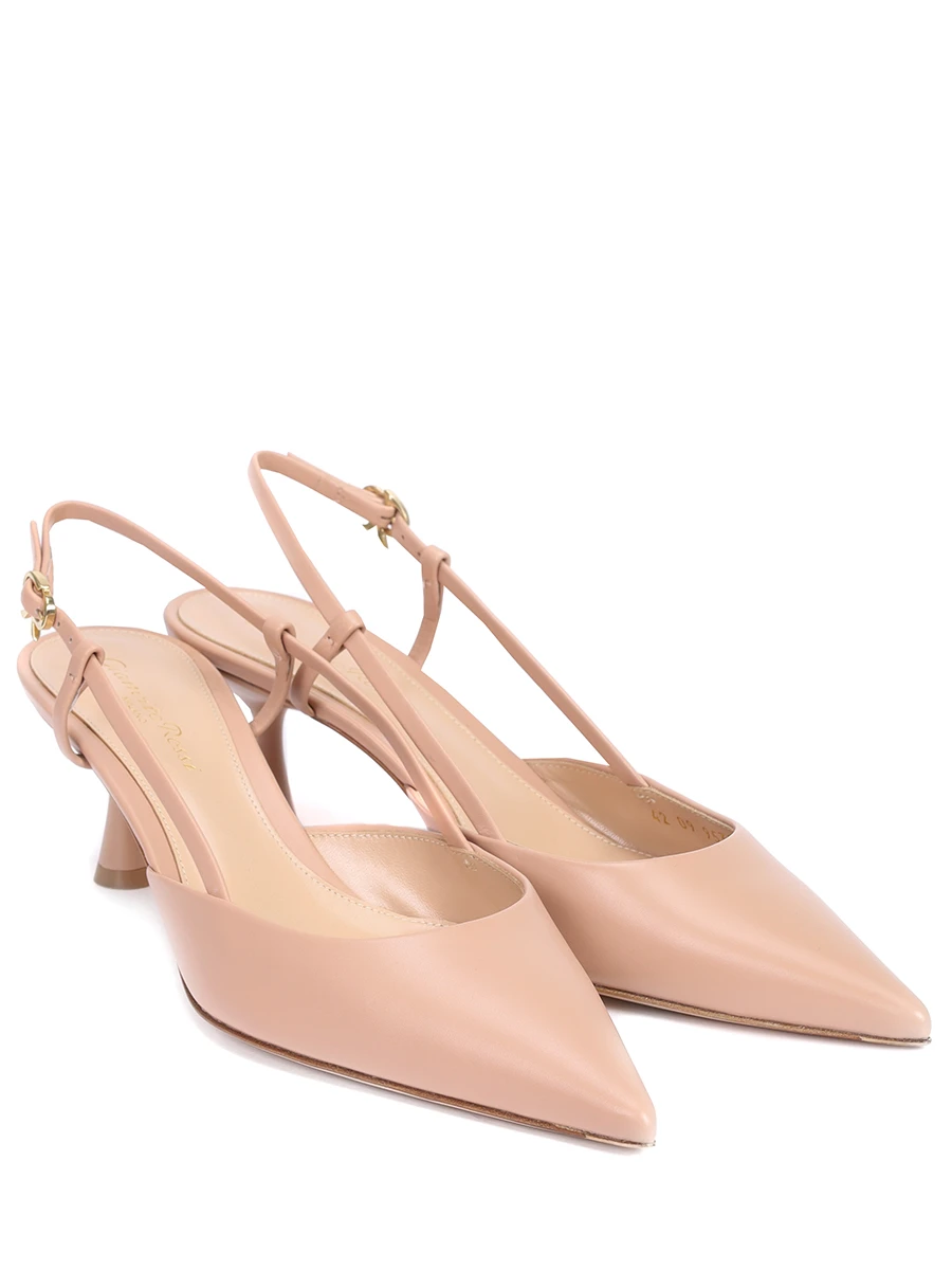 Туфли кожаные Ascent GIANVITO ROSSI G95332-55LAC-VITPEAH Бежевый  Фото 2