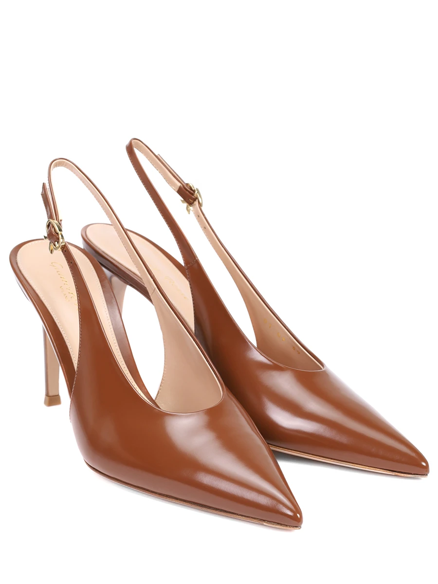 Туфли кожаные Robbie GIANVITO ROSSI G95461-85RIC-TOKHAVA Коричневый  Фото 2