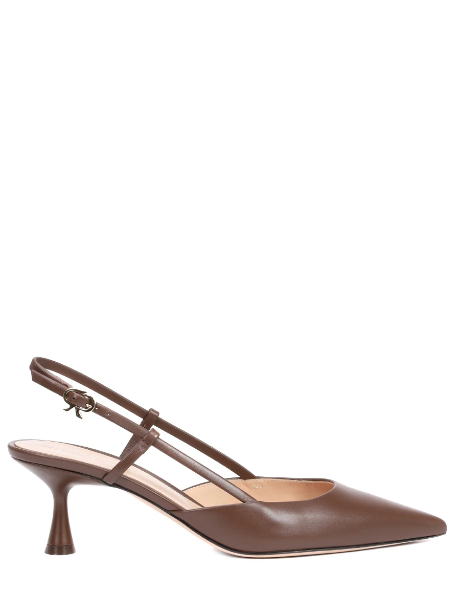 Туфли кожаные Ascent GIANVITO ROSSI G95332-55LAC-VITBROW Коричневый 