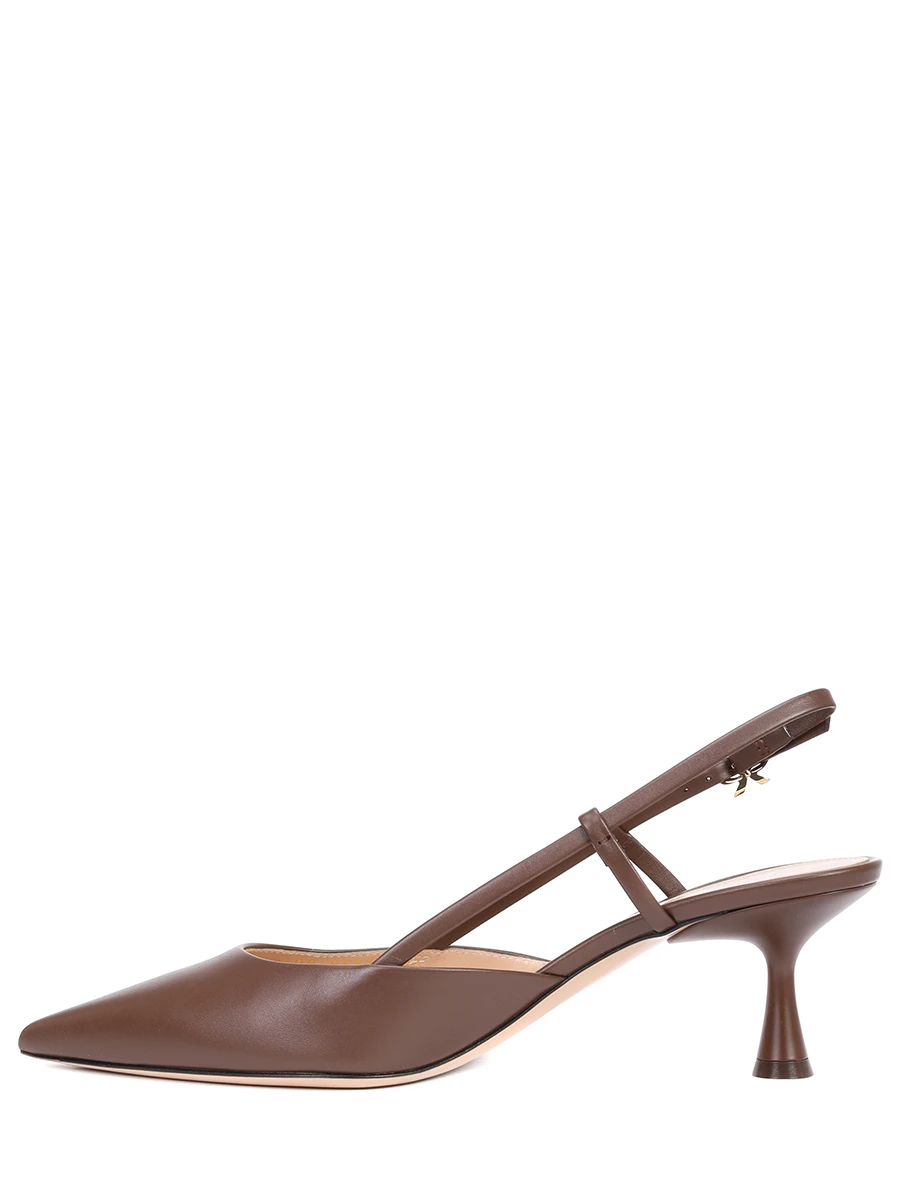 Туфли кожаные Ascent GIANVITO ROSSI G95332-55LAC-VITBROW Коричневый  Фото 3