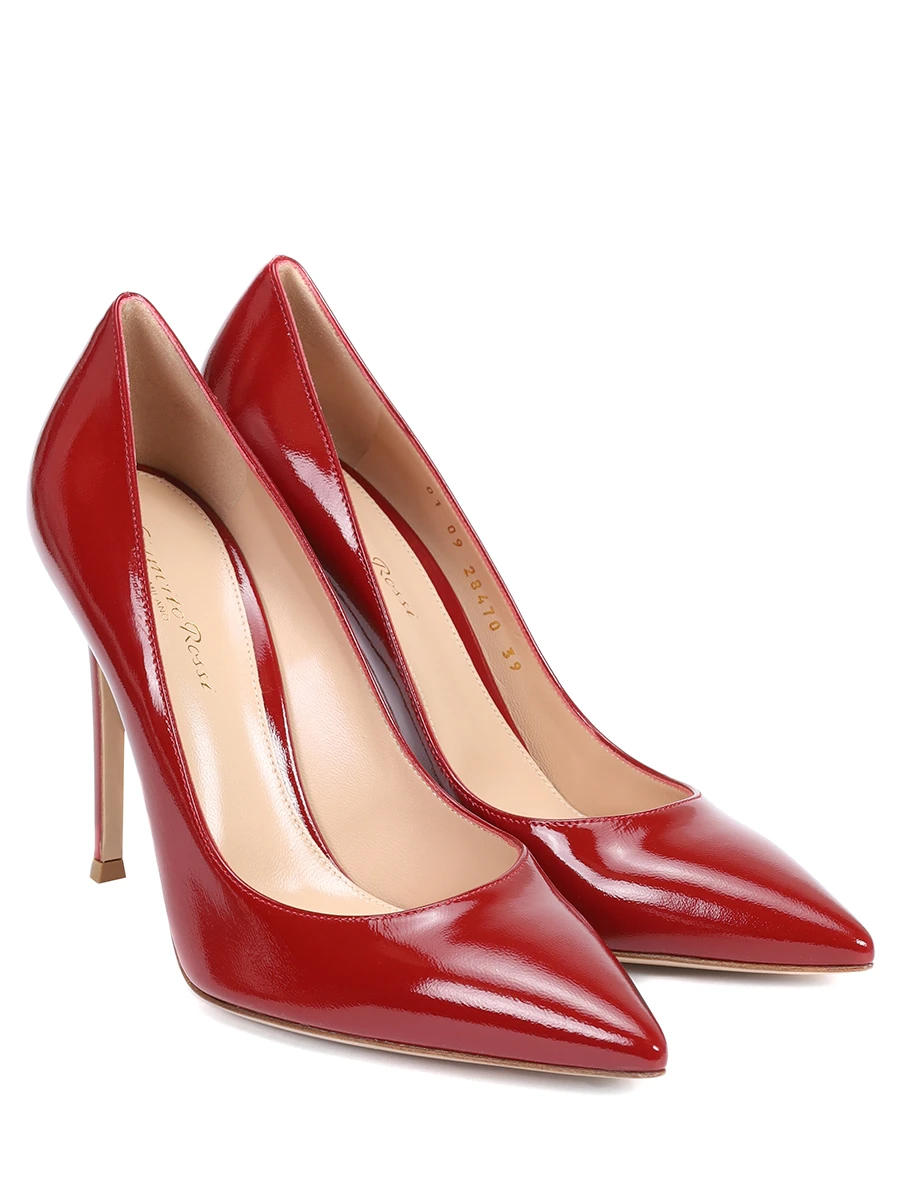 Туфли кожаные Gianvito GIANVITO ROSSI G28470-15RIC-NUIROUG Красный  Фото 2