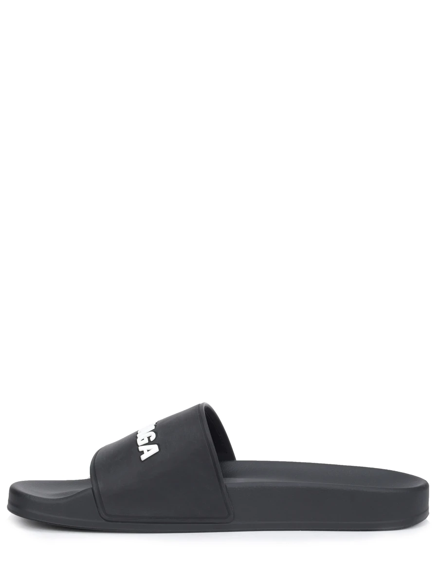Шлепанцы резиновые Pool BALENCIAGA 565547W1S80 1006 Черный  Фото 3