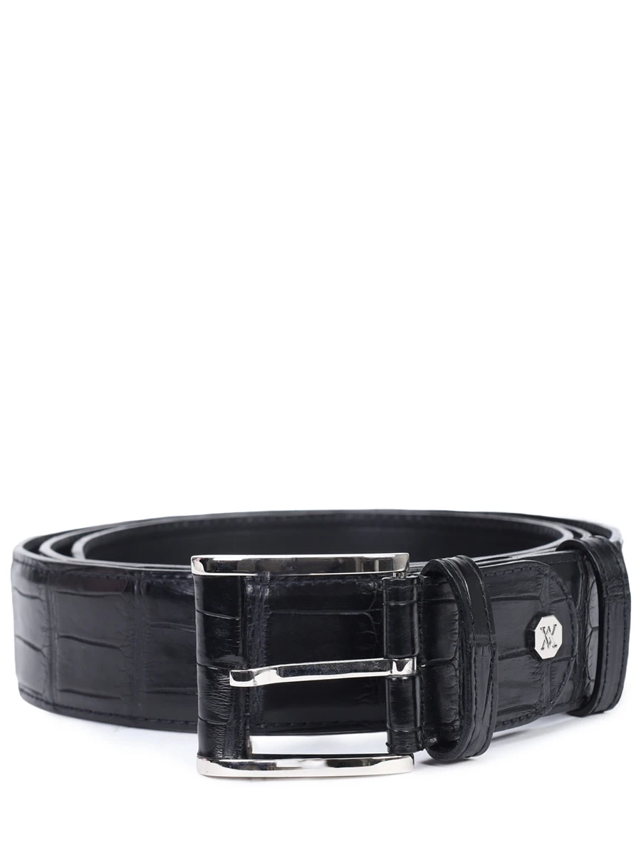Ремень из кожи аллигатора ARTIOLI BELTS Черный 