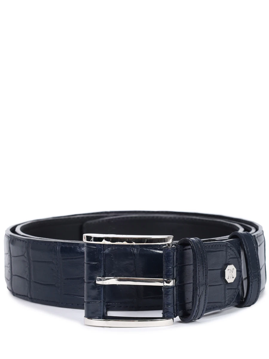 

Ремень из кожи аллигатора, Синий, BELTS