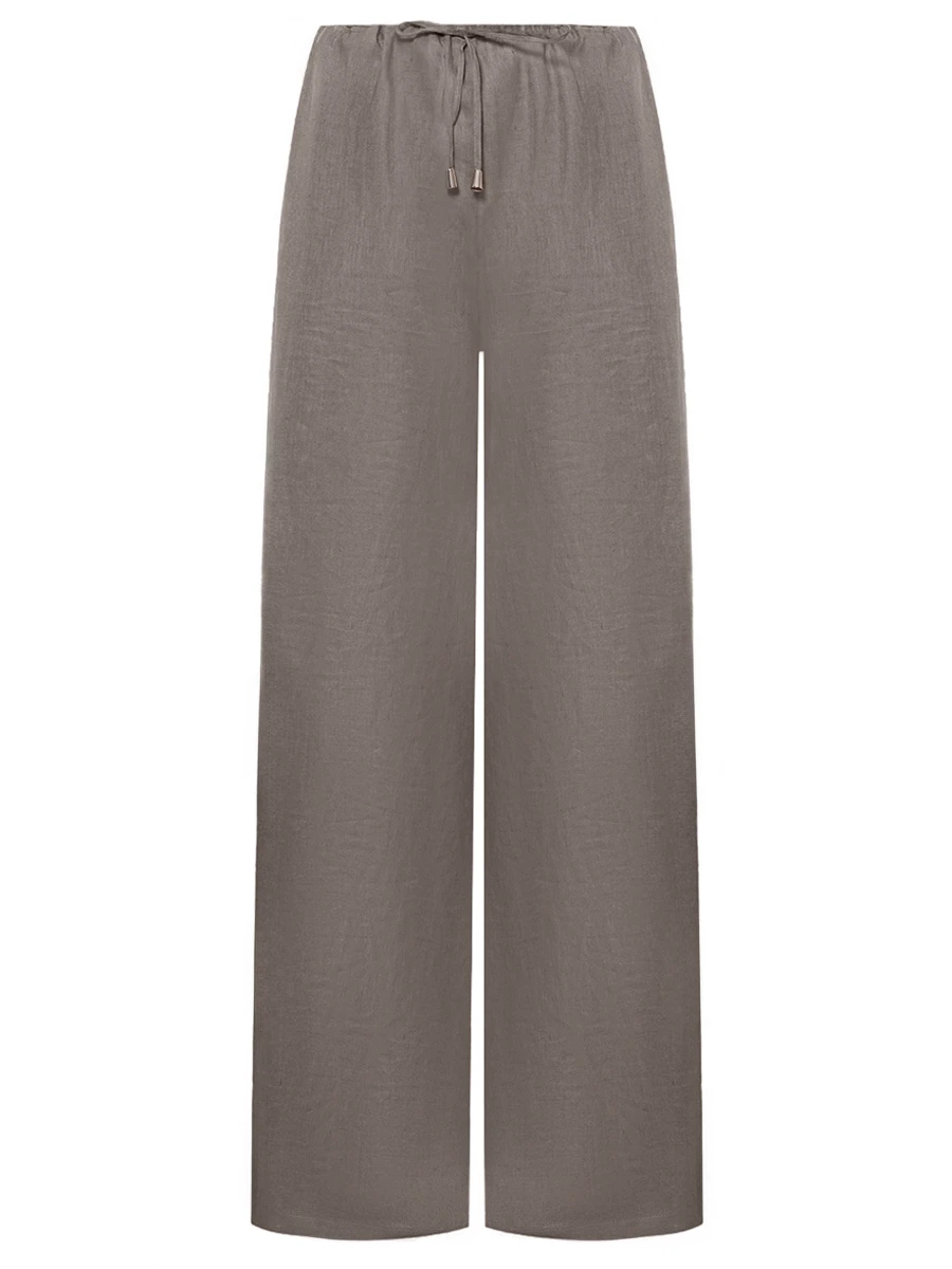 Брюки льняные HOLY CAFTAN H24402 PEGEE Зеленый 